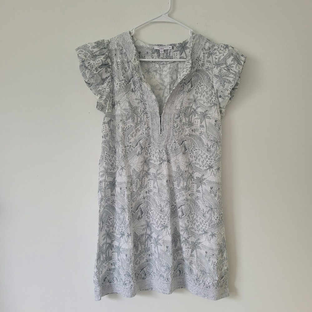 Calypso St. Barth Island Print Mini Dress Size Small